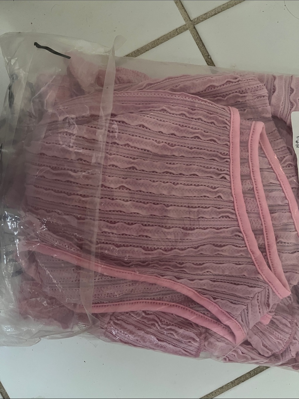 Pink Ruched Mini set - Picture 3 of 3